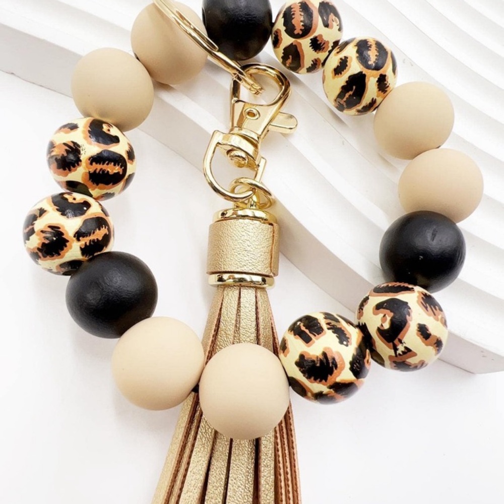 Beige Homemade Keychain - Picture 2 of 3